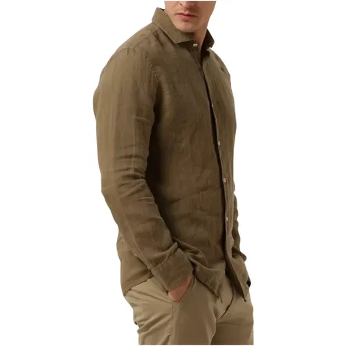 Casual Olive Hemd Soho , Herren, Größe: M - The GoodPeople - Modalova