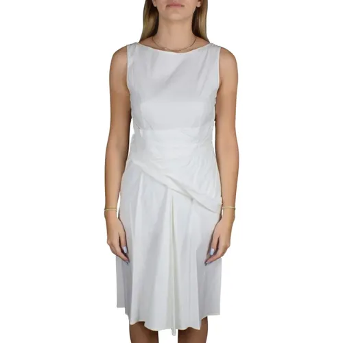 Weiße Tageskleid , Damen, Größe: L - Prada - Modalova