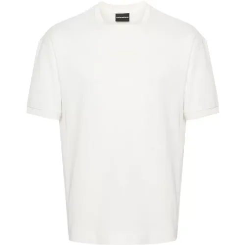 Men's Jersey Cotton T-Shirt , male, Sizes: S, L - Emporio Armani - Modalova