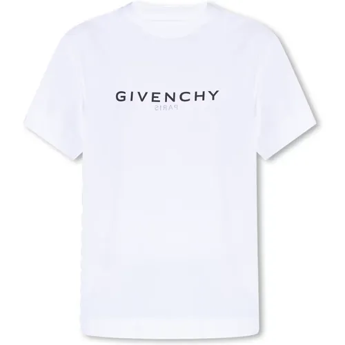 T-Shirt mit Logo , Damen, Größe: M - Givenchy - Modalova