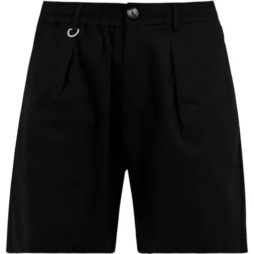 Schwarze Bermuda-Shorts,Schwarze Casual Shorts, Verbessern Sie Ihren Look - Paolo Pecora - Modalova