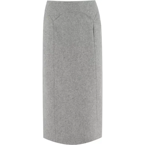 Midi Skirts, female, , Size: L Sophisticated Long Skirt - Ermanno Scervino - Modalova