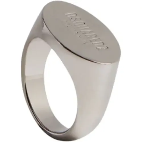 Rings, male, , Size: L Tag Chain Ring - Dsquared2 - Modalova