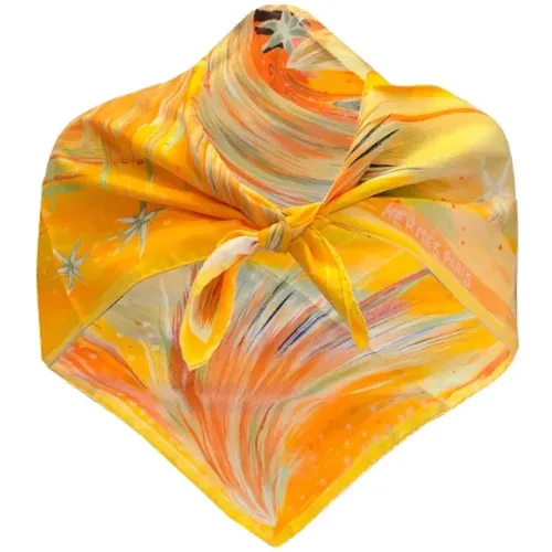 Pre-owned Scarves, female, , Size: ONE SIZE Pre-owned Silk scarves - Hermès Vintage - Modalova