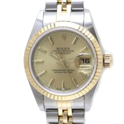 Pre-owned Stainless Steel watches , female, Sizes: ONE SIZE - Rolex Vintage - Modalova