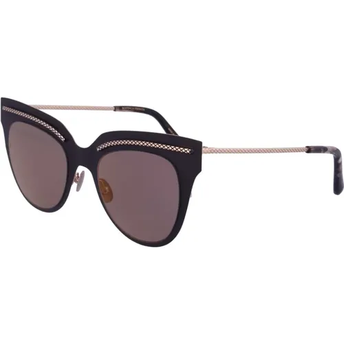 Sunglasses /Gold Mirror Copper Bv0029S-002 , female, Sizes: 50 MM - Bottega Veneta - Modalova