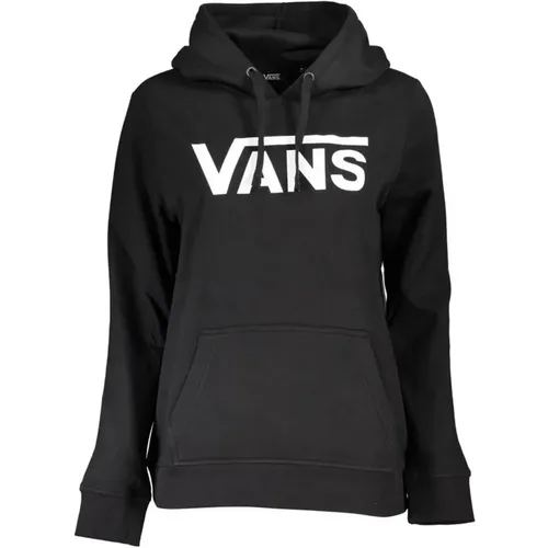 Hoodies, female, , Size: S Hooded Cotton Sweatshirt with Logo Print - Vans - Modalova