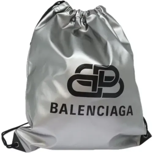 Pre-owned Bucket Bags, female, , Size: ONE SIZE Pre-owned Nylon backpacks - Balenciaga Vintage - Modalova