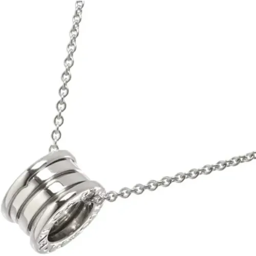 Pre-owned Jewellery, female, , Size: ONE SIZE Pre-owned White Gold necklaces - Bvlgari Vintage - Modalova