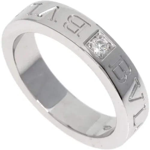 Pre-owned Jewellery, female, , Size: ONE SIZE Pre-owned White Gold rings - Bvlgari Vintage - Modalova