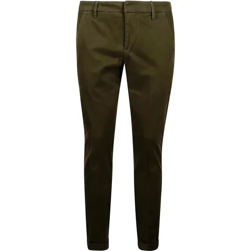 Chinos, male, , Size: W35 Slim Chino Pants by Gaubert - Dondup - Modalova