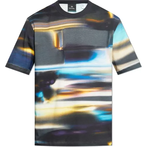 T-Shirt mit Druck , Herren, Größe: L - PS By Paul Smith - Modalova