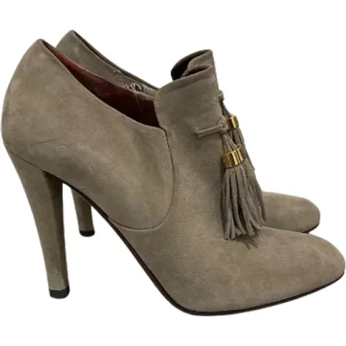 Pre-owned Suede boots , female, Sizes: 6 UK - Gucci Vintage - Modalova