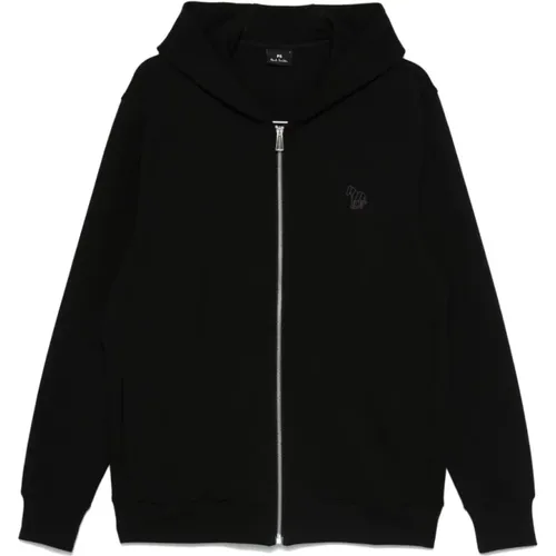 Zip-throughs, male, , Size: M Cotton Hoodie Sweatshirt Aw24 - PS By Paul Smith - Modalova