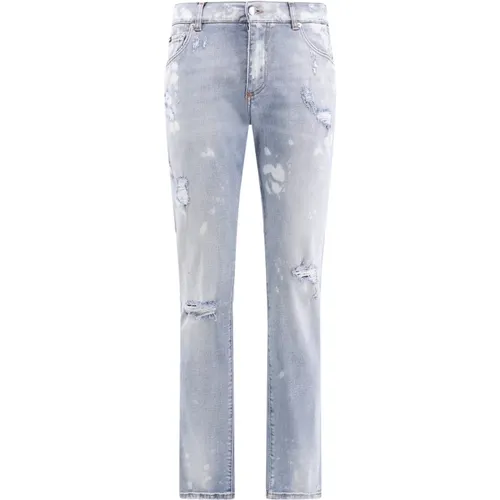Slim Jeans mit Destroyed-Effekt - Dolce & Gabbana - Modalova