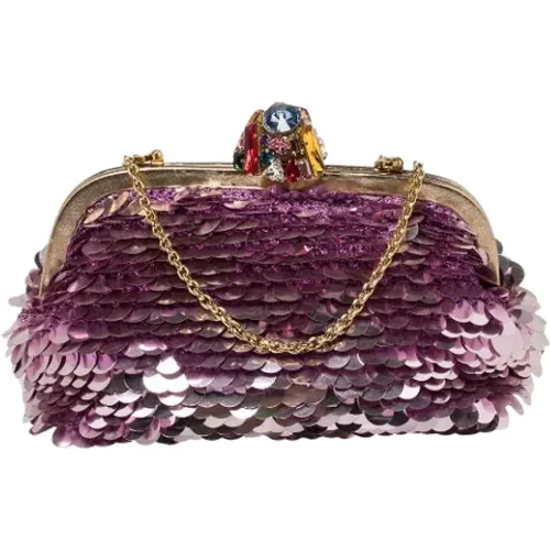 Pre-owned Clutches, female, , Size: ONE SIZE Pre-owned Fabric clutches - Dolce & Gabbana Pre-owned - Modalova