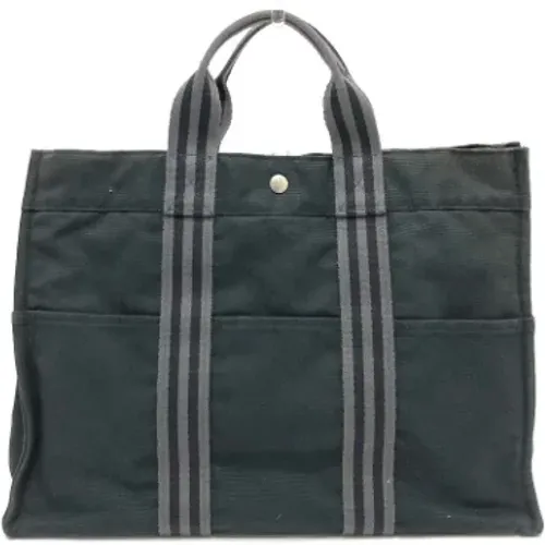 Pre-owned Tote Bags, female, , Size: ONE SIZE Pre-owned Canvas handbags - Hermès Vintage - Modalova