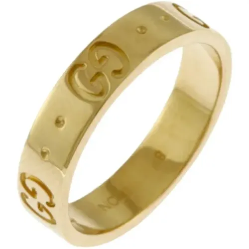 Pre-owned Jewellery, female, , Size: ONE SIZE Pre-owned Gold rings - Gucci Vintage - Modalova