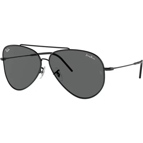 Aviator Reverse Sonnenbrille Schwarz/Schwarz , Herren, Größe: 62 MM - Ray-Ban - Modalova