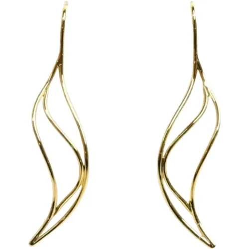 Pre-owned Jewellery, female, , Size: ONE SIZE Pre-owned Gold earrings - Tiffany & Co. Pre-owned - Modalova