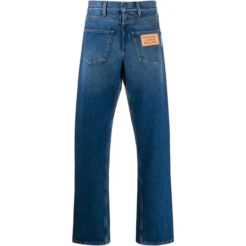 Moderne Statement Gerades Jeans , Herren, Größe: W31 - Burberry - Modalova