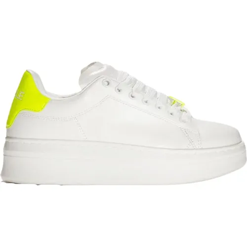 Sneakers, female, , Size: 6 US and Yellow Fluorescent Sneakers - Gaëlle Paris - Modalova