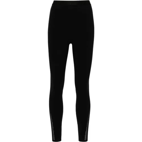 Super-Skinny Trousers with Logo Waistband , female, Sizes: L, XS, M - Wolford - Modalova