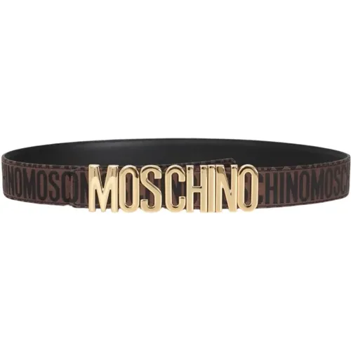 Logo Belt , female, Sizes: XS - Moschino - Modalova