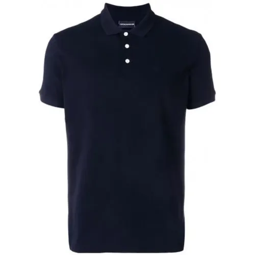 Klassisches Baumwoll-Poloshirt , Herren, Größe: M - Emporio Armani - Modalova