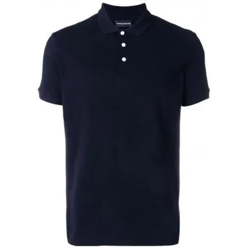 Klassisches Baumwoll-Poloshirt , Herren, Größe: XL - Emporio Armani - Modalova