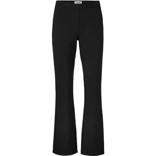 Flare Hose mit Taschen , Damen, Größe: XL - Modström - Modalova