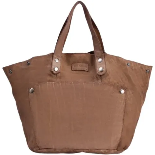 Handgefärbte Leder-Tote-Tasche , Damen, Größe: ONE Size - Malababa - Modalova