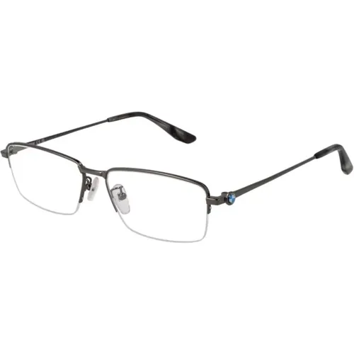 Glasses, male, , Size: ONE SIZE Half-Rim Rectangle Optical Frames - BMW - Modalova