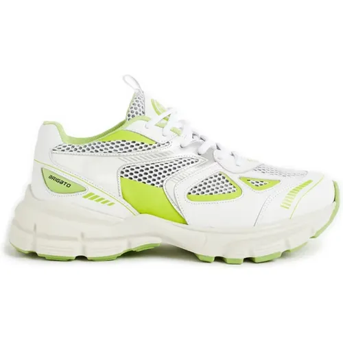 Weiß/Limette Marathon Runner Sneakers , Damen, Größe: 36 EU - Axel Arigato - Modalova