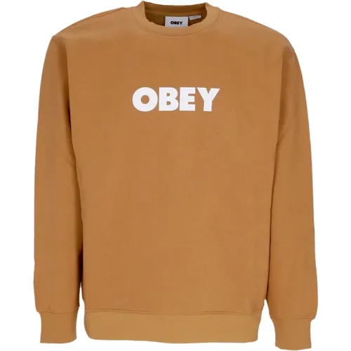 Sweatshirts, male, , Size: M Premium Fleece Crewneck Sweatshirt Sugar - Obey - Modalova