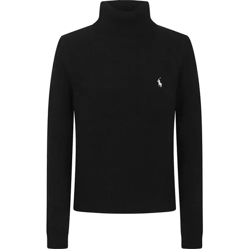 Turtlenecks, female, , Size: M Wool And Cashmere Cable-knit Turtleneck Sweater - Polo Ralph Lauren - Modalova