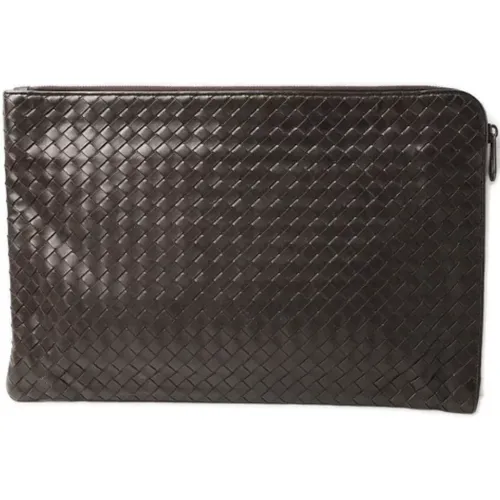 Pre-owned Clutches, female, , Size: ONE SIZE Pre-owned Leather briefcases - Bottega Veneta Vintage - Modalova