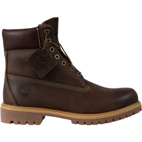 Wasserdichte Lederstiefel , Herren, Größe: 42 EU - Timberland - Modalova