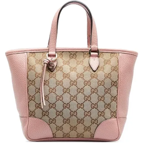 Pre-owned Tote Bags, female, , Size: ONE SIZE Pre-owned Leather handbags - Gucci Vintage - Modalova