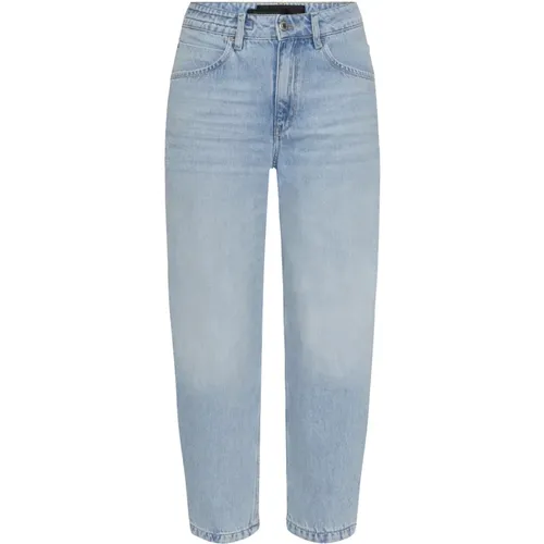 Relaxed Fit High Waist Barrel-Leg Jeans in Light , female, Sizes: W28 L32, W26 L32, W28 L34 - drykorn - Modalova