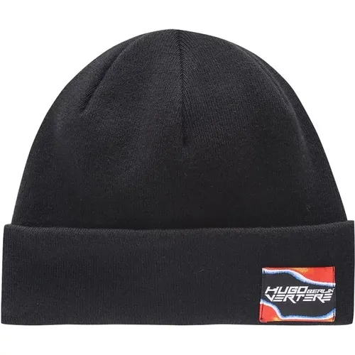 Beanies, male, , Size: ONE SIZE Berlin Xertere Beanie Logo - HUGO - Modalova