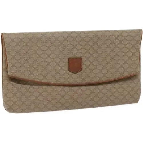 Pre-owned Clutches, female, , Size: ONE SIZE Pre-owned Canvas clutches - Celine Vintage - Modalova