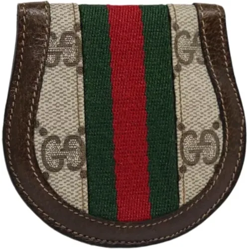 Pre-owned Wallets, female, , Size: ONE SIZE Pre-owned Canvas wallets - Gucci Vintage - Modalova