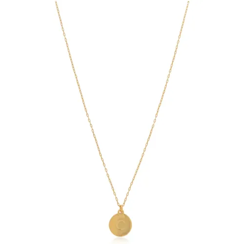 Necklaces, female, , Size: ONE SIZE Necklace with 'C' pendant - Kate Spade - Modalova