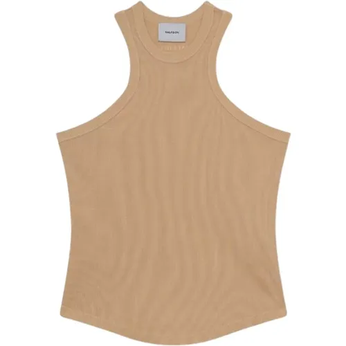 Sleeveless Tank Top in Warm Sand , female, Sizes: S, M, L - Halfboy - Modalova