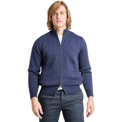 Merinos Full Zip Sweater , male, Sizes: M - Sonrisa - Modalova