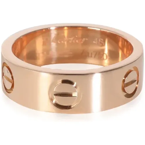 Pre-owned Jewellery, female, , Size: ONE SIZE Pre-owned Rose Gold rings - Cartier Vintage - Modalova