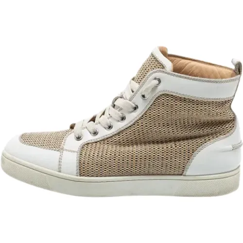 Pre-owned Leather sneakers , female, Sizes: 7 UK - Christian Louboutin Pre-owned - Modalova