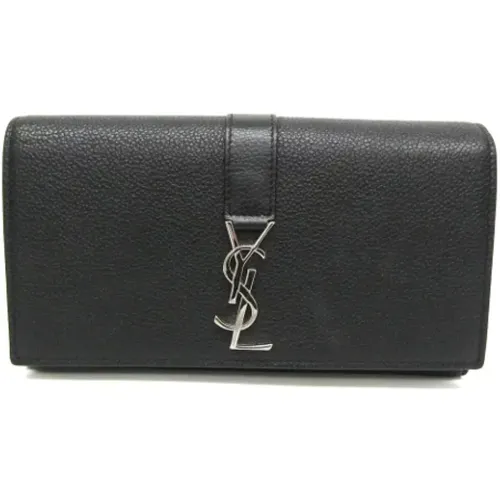 Pre-owned Leather wallets , female, Sizes: ONE SIZE - Yves Saint Laurent Vintage - Modalova