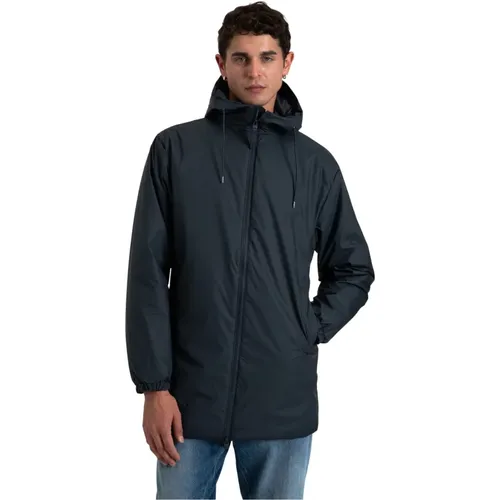 Rain Jackets, male, , Size: L Waterproof Coat with Polyester Lining - Rains - Modalova